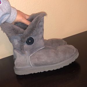Ugg Gray Bailey Button Boots